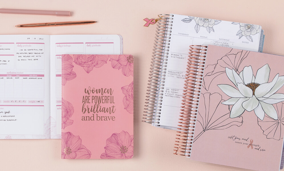 Great Gift Ideas for Someone With Breast Cancer That Keep Giving - Erin Condren x BCRF Collection - Guest Blog by Breast Cancer Survivor, Samantha Kuhr